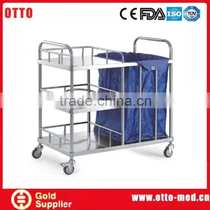 3 Layers Stainless Steel Hotel Housekeeping Trolley thumbnail-1