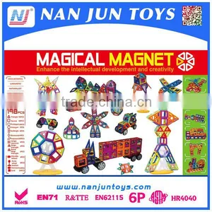 Toys Plastic Magnetic Building Blocks Magnetic Building Shapes for Kids thumbnail-1