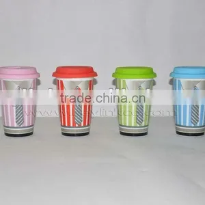 Decal Printing Double Wall Mug With Silicon Cover thumbnail-1