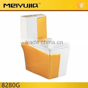 8280GF One Piece Middle East Style Golden Colored Toilet thumbnail-2