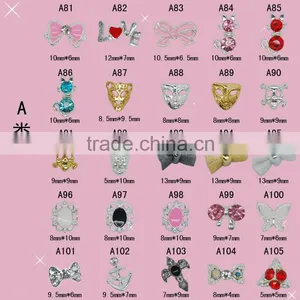 2016 New Popular 3D DIY Bow Alloy Nail Art Decotation Oppla Nail Rhinestone Decoration thumbnail-2