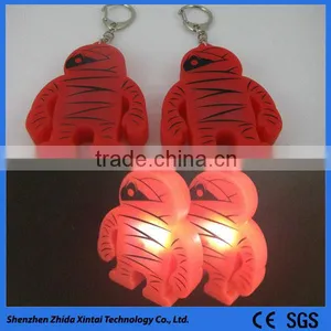 Cute 3D Image Silicone LED Light Keychain thumbnail-3