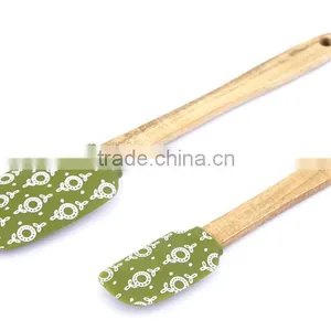 New Product Wood Handle Silcone Spatula thumbnail-4