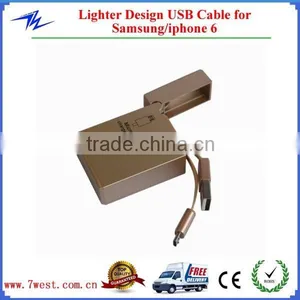 New Arrival Lighter Retractable USB Charger Cable,Micro USB Data Cable for Samsung,Huawei,HTC Etc thumbnail-3