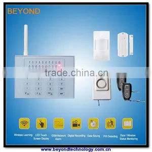Economic Touch Keypad LED Home Wireless Gsm Home Alarm System With Auto-Phone Dialler and Listen-in Function thumbnail-1