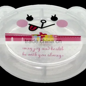 Animal Design Sliding Opening Round Box With Two Ears 2 Cells thumbnail-5