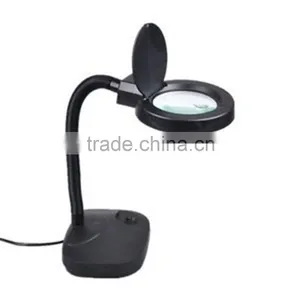 8x Lighted Reading Magnifier Led Ring Lamp Cosmetic /magnifying Glass With Ring Light Beauty Salon thumbnail-1