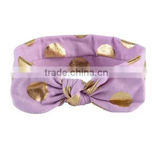 Baby Girl Toddler Sequined Bow Head Wrap Hair Band Striped Turban Headband thumbnail-3