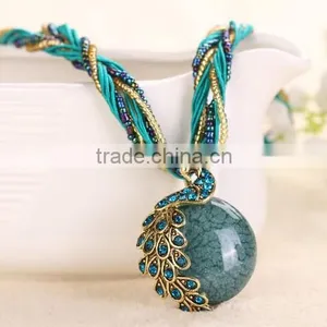 National Wind m Weaving Necklace Restoring Ancient Ways Sweater Chain thumbnail-2