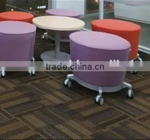 Tiles Flooring PP Carpet Tile,jacquard Carpet Tiles,PP Carpet Tile With Stripe Pattern thumbnail-1
