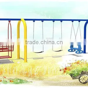 Kid's Outdoor Playground Antique Indian Wooden Swing thumbnail-3