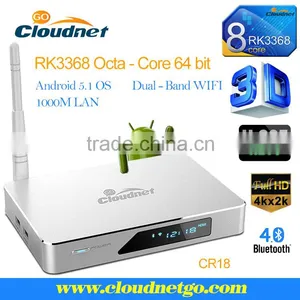 Top Ten Manufacture for Wholesale RK3368 Octa-core 64 Bit Android TV Box thumbnail-3