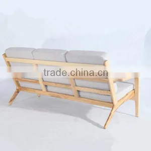Solid Hotel Furniture Hans J Wegner Plank Sofa 3 Seater thumbnail-3