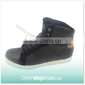 High Ankle Women Casual Leather Flat Ankle Boots thumbnail-1