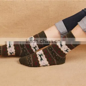 Hot Sale Warm Women Cosy Crew Sock Thermal Jacquard Sock thumbnail-2