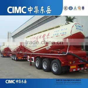 CIMC Compressor and Diesel Engine 55CBM Bulk Cement Silo Tanker Trailer thumbnail-1