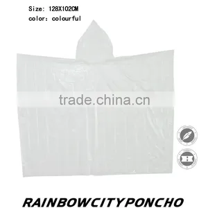 Colorful One Time Rain Coat With Logo Print and Customize Logo Packing and Size thumbnail-4