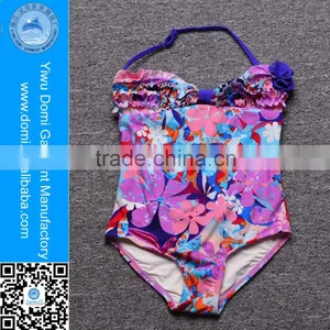 Stock 4T-14T Sweet Girl's One Piece Swimsuit Kids Models Kid Swimwear thumbnail-1