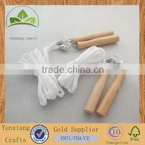 Custom Wooden Handle for Jumping Rope , Wooden Cotton Rope Handle thumbnail-1