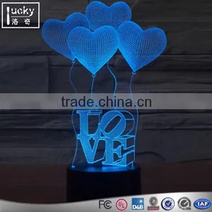 3D Illusion Acrylic LED Night Light,Personalized LED Night Lights thumbnail-1