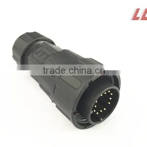 12 Pole Front Panel Mount Female Pin Waterproof Cable Connector thumbnail-4