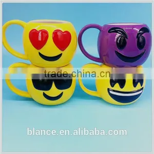 Popular 340ml Emoji Ceramic Mug in 3d Face Design thumbnail-1