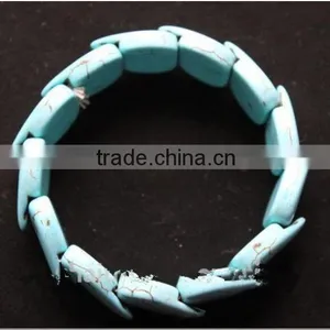 Turquoise Stone Beaded Bracelet thumbnail-1