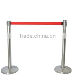 Stainless Steel Self Retractable Belt Q-Up Stand thumbnail-1