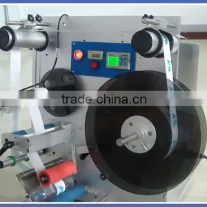 Semi Automatic Labeler / Round Bottle Labeling Machinery / Roll Bottle Sticker Labeling Machine thumbnail-2
