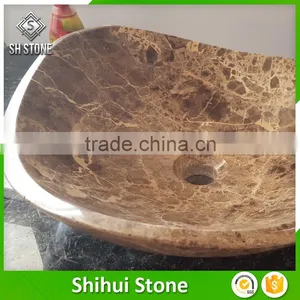 Dark Emperador Marble Wash Basin, Small Wash Basin thumbnail-2