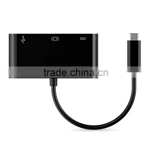 Type-C to VGA USB3.0 Type C 3-IN-1 Adapter Converter for New Macbook 12" thumbnail-3
