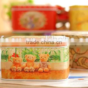 Lovely Design Cartoon Square Metal Candy Gift Box thumbnail-2