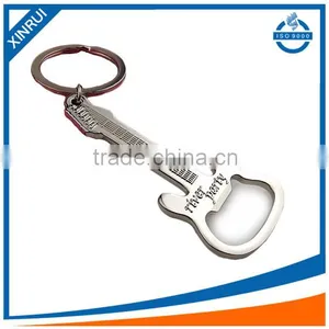Hot Sale Top Quality Bottle Opener With Guitar Keychain Custom Metal Badge thumbnail-2