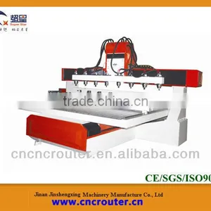 China 3D Eight Heads Multi Spindle Cnc Router Engraving Column Diameter of Max.300mm thumbnail-1
