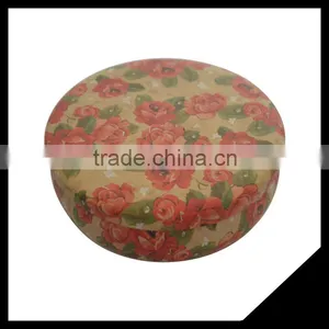 Round Pretty Tinplate Customized Printing Candle Tin Box For Home thumbnail-1