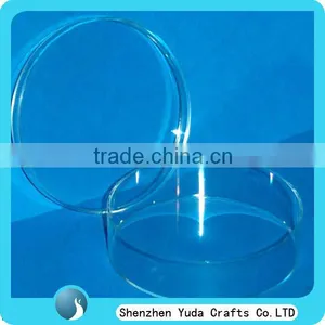 Handmade Transparent Round Acrylic Box, Plexiglass Box Wholesale, Made in China thumbnail-1