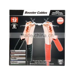 12' 8 Gauge 12 Volt RoHS Compliant Booster Cable thumbnail-2