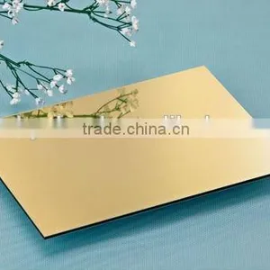 Exterior Wall Decoration Material Golden Mirror Aluminium Composite Panel thumbnail-3