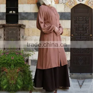 China Manufacturer Latest Design Islamic Clothing Kaftan Abaya Fashion 2015 thumbnail-3