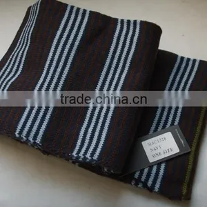 Double Layer Cashmere Jacquard Beer Infinity Long Cable Knitting Pattern Plain Scarf thumbnail-2