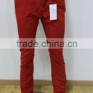 Men's Fashion Red Casual Pants thumbnail-1