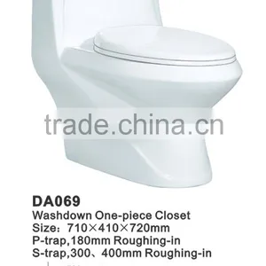 Bathroom Cheap One-piece Siphonic Chaozhou One-piece ToiletDA069 thumbnail-2