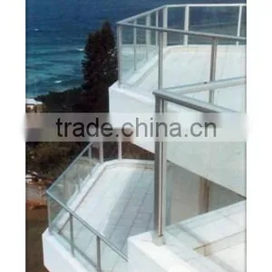 Cheap Price China Manufacturer Glass Aluminum Balcony Railing Design thumbnail-2