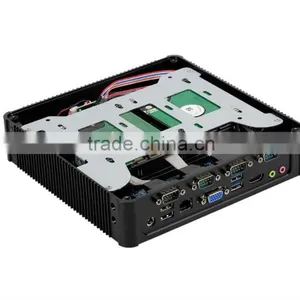 Fanless Mini pc 12v Mini pc J1900 CPU 4*COM VGA+HDMI Windows xp Linux System thumbnail-5