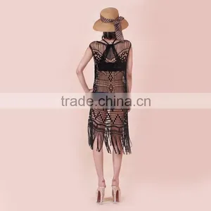 Top Lace Transparent Women Fashion New Arrival Kaftan Dress thumbnail-3