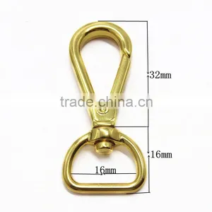 16mm Gold Dog Snap Hook For The Pet Collars thumbnail-2