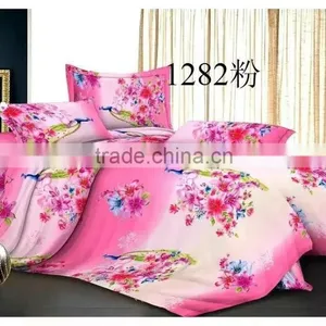 3D 100% Polyester Fabric Printed Textile Fabric With Big Flowers Soft Brushed Fabric for Bedsheet thumbnail-3