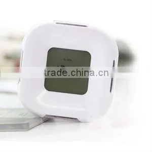 Novelty Mini Table Clock,1 in 4 Digital 4-side Rotation Digital Alarm Clock YF2606 thumbnail-1