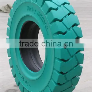 Top Quality Brand New 5.00-8 18x7-8 16x5x10 1/2 Forklift Rubber White Non Marking Solid Tires thumbnail-4