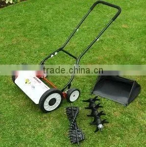 3-in-1 Hand Push Reel Mower-Scarifier-Aerator 16" thumbnail-1